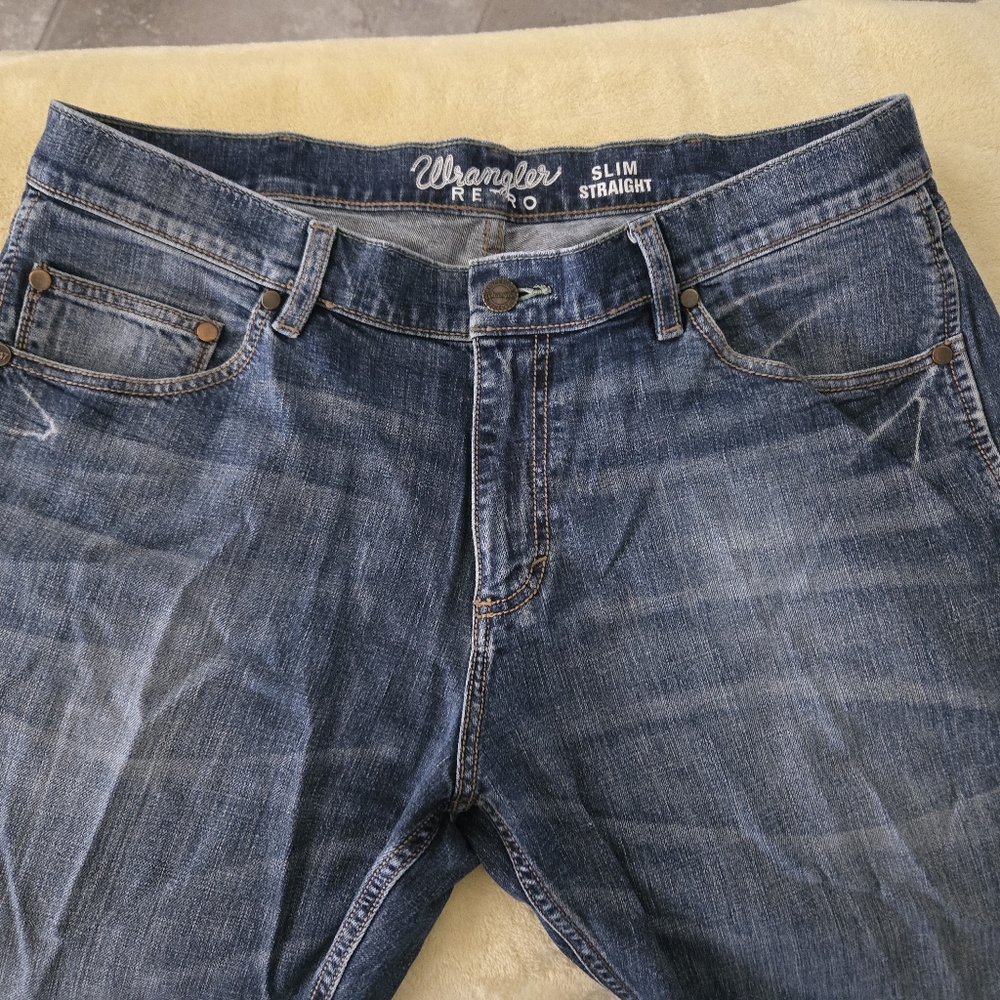 Wrangler Retro Slim Straight Mens Jeans